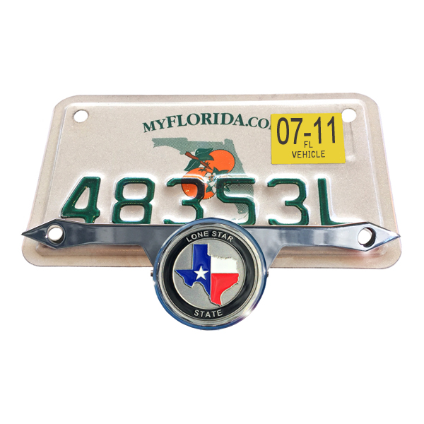MotorDog69 Texas The Lone Star State Harley Black Timing Cover Coin Mount Set 